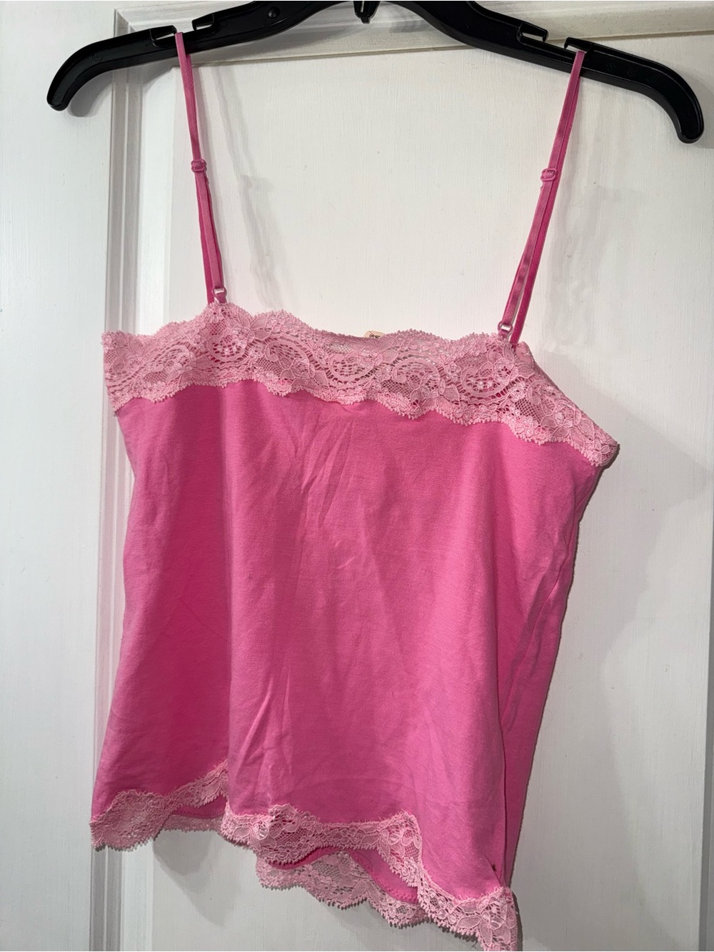 Victoria’s Secret PINK "Phi Beta Pink" Y2K Lace Bling Tank Top - Picture 4 of 4